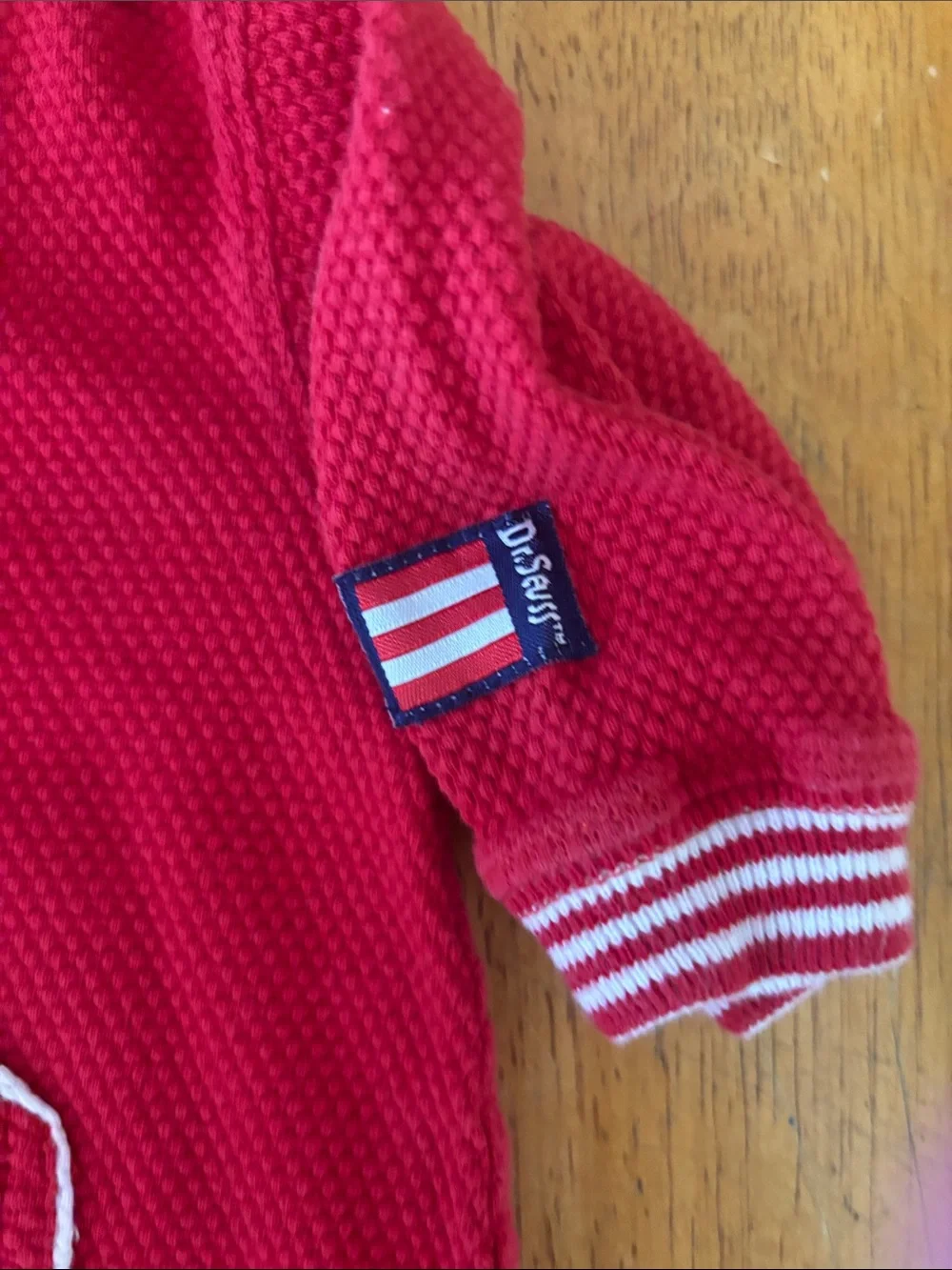 Vintage Dr. Seuss Red Baby One-Piece Romper 3-6 mo